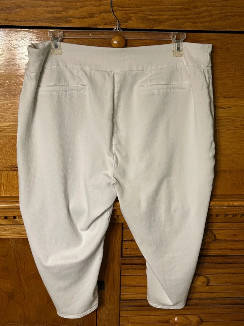 Westbound White Women's Stretch Pull-On Cropped Pants Spring Summer Classic - Picture 2 of 8